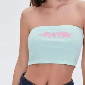 Forever 21 Floral Tube Top Size S